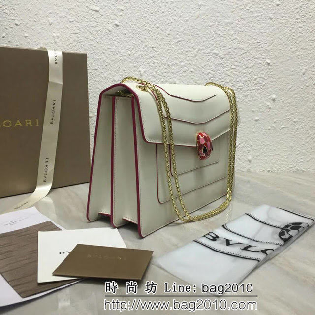 BVLGARI寶格麗 全球限量款 雙層款 新琺瑯Serpenti蛇頭包 鏈條單肩斜挎包 35106 FYD1295